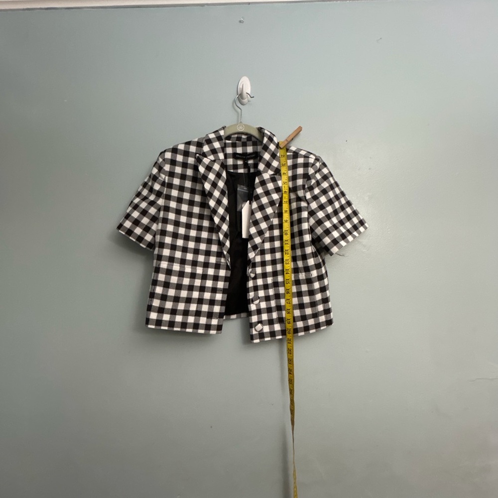 English Factory Black and White Tailored Blazer